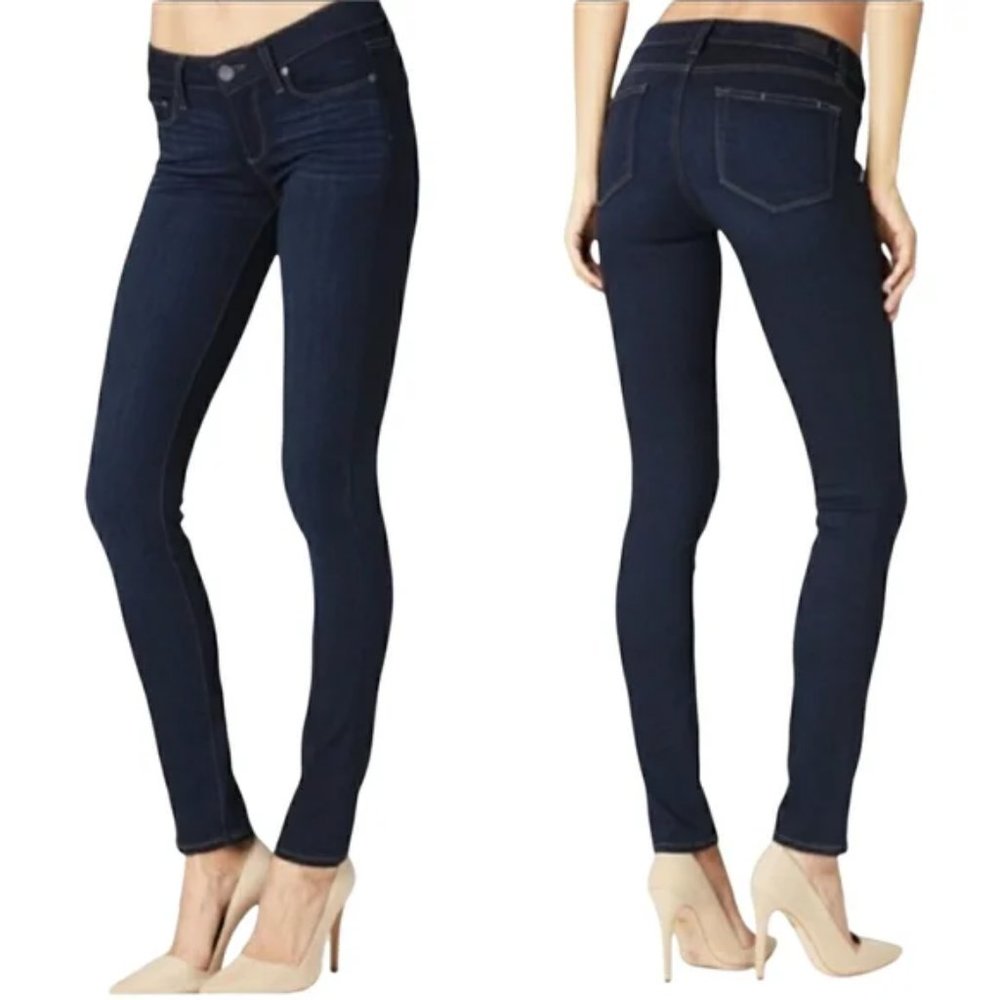 PAIGE Skyline Skinny Dark Wash Jeans, 27